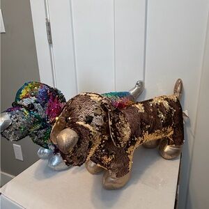 Sequin Dachshund Plush Decor Plushies